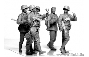 Сборная модель Немецкая пехота в Западной Европе 1944-1945 гг.