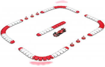 FERRARI F1 Sf-24 Team Scuderia Ferrari №16 Season (2024) Charles Leclerc, Red Black