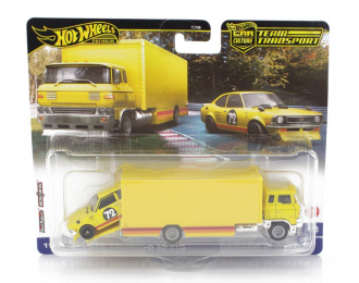 TOYOTA Corolla Levin №72 Racing цшер TRUCK Sakura Sprinter Car Transporter (1972), Yellow