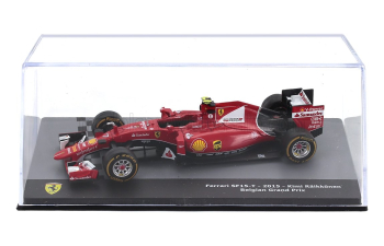 FERRARI F1 Sf15-t №7 Belgium Gp (2015) Kimi Raikkonen - Con Vetrina - With Showcase, Red