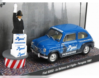 FIAT 600D BACI PERUGINA LA BEFANA DEL VIGILE (1960), BLUE BLACK