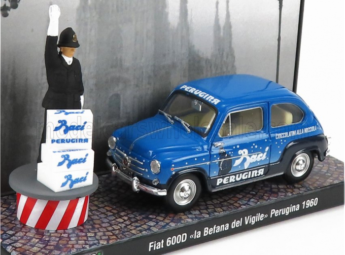 FIAT 600D BACI PERUGINA LA BEFANA DEL VIGILE (1960), BLUE BLACK