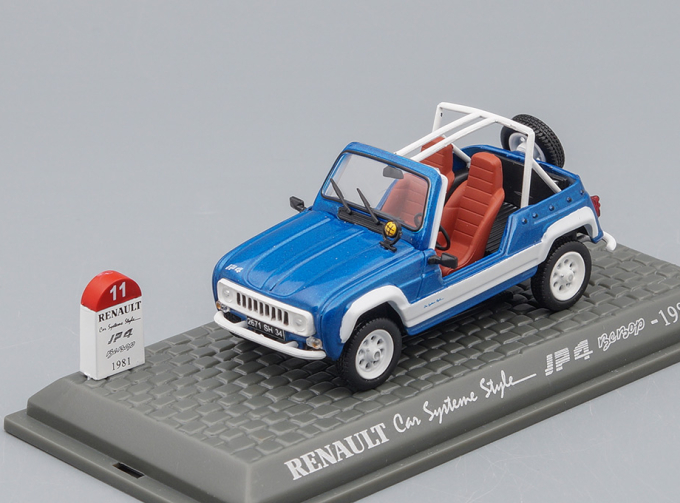 RENAULT JP4 Car System Style Bebop (1981), blue / white