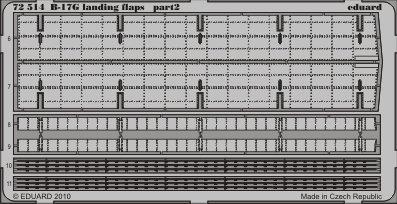 Фототравление Американский тяжелый бомбардировщик Boeing B-17G (закрылки)