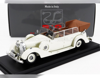 MERCEDES BENZ 770k Cabriolet 1938 With Eva Braun And Ss Military Guard Figures 1938, White