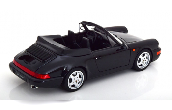 PORSCHE 911 (964) Carrera 4 Convertible (1990), black metallic