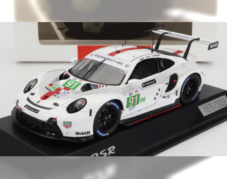 PORSCHE 911 991-2 Rsr-19 4.2l Team Porsche Gt N 91 Winner Lmgte Pro Class 24h Le Mans (2022) G.Bruni - R.lietz - F.Makowiecki, White Grey Red