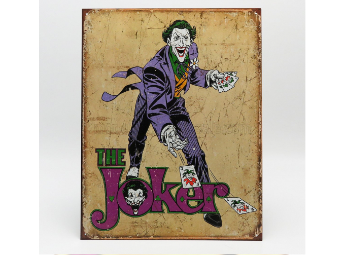 ACCESSORIES Metal Plate - The Joker Dc Comics, Beige Purple