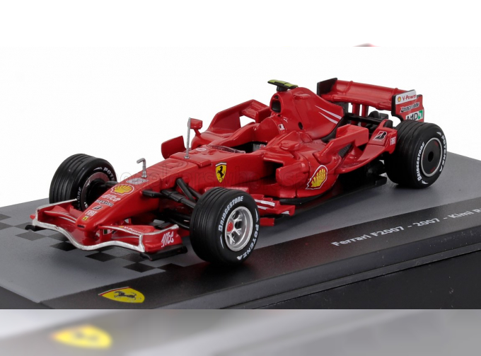 FERRARI F1 F2007 №6 World Champion Season (2007) Kimi Raikkonen - Con Vetrina - With Showcase, F-1 Red Met