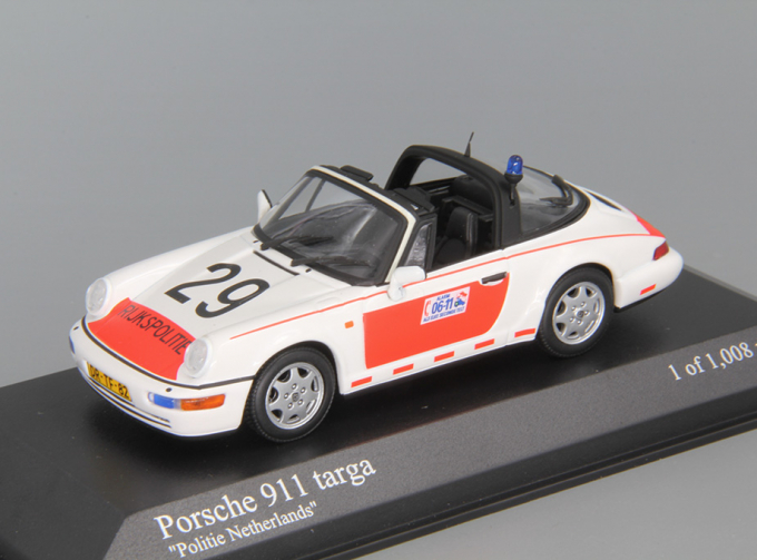 PORSCHE 911 Targa "Politie Netherlands" (1991), white