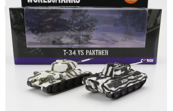 TANK Set 2x T-34 + Panther (1945), Military Camouflage