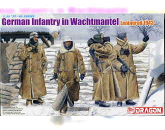 Сборная модель Фигуры German Infantry in Wachtmantel Leningrad 1943