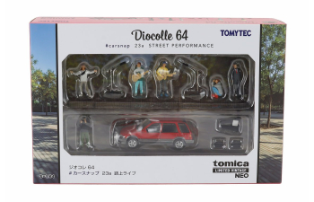 ACCESSORIES Diorama Street Music Live With Figures And Honda Civic Shuttle Car