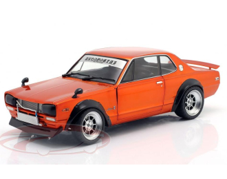 NISSAN Skyline (C10) "Hakosuka" Solido Works (1970), orange metallic