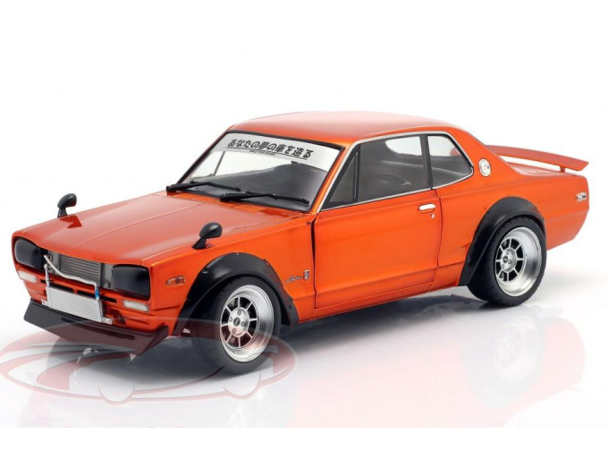 NISSAN Skyline (C10) "Hakosuka" Solido Works (1970), orange metallic
