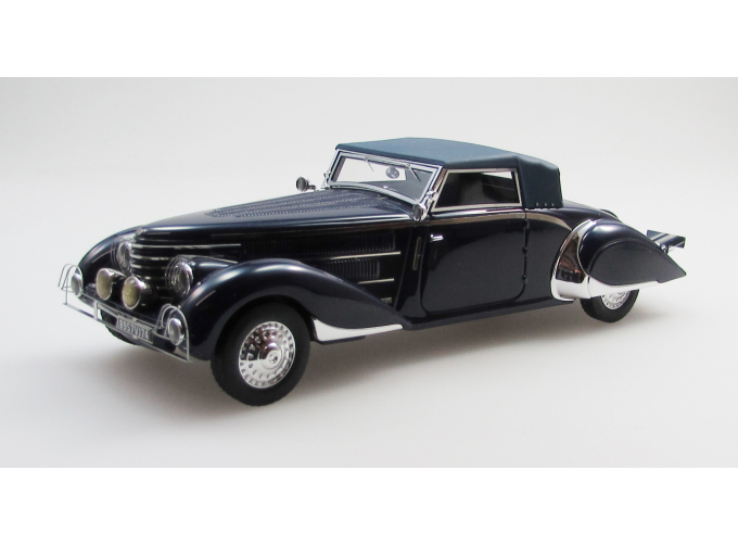 DELAGE D8-85 cabriolet by Chapron top up (1935), black