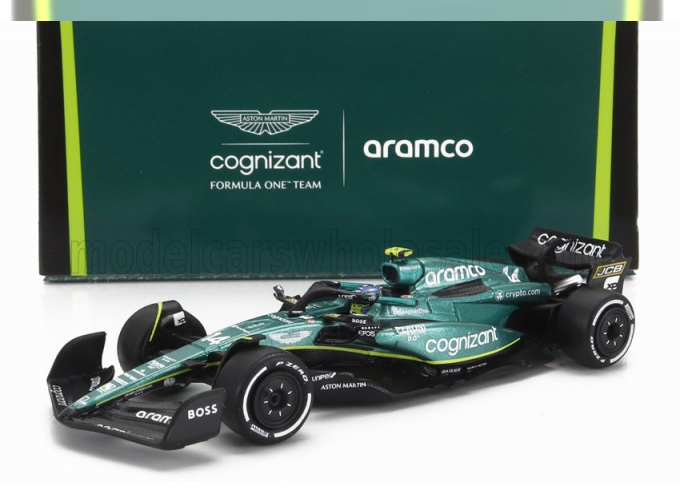 ASTON MARTIN F1 Amr23 Team Aramco Cognizant N14 Season (2023) Fernando Alonso, Green