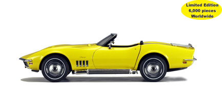 CHEVROLET Corvette (Daytona YELLOW) LIMITED TO 6000 PCS 1969, YELLOW