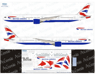 Декаль для boein 777-300ER (British Airways)