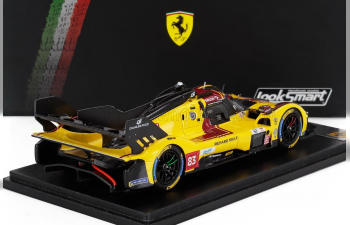 FERRARI 499p 3.0l Turbo V6 Team Af Corse №83 Winner 24h Le Mans (2025) Robert Kubica - Phil Hanson - Yifei Ye, Yellow Red