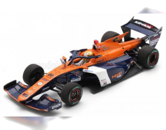 DALLARA Sf23 Hr-417-e Team Ponos Nakajima Racing M-tec №64 Super Formula Season (2024) Naoki Yamamoto, Orange White Blue