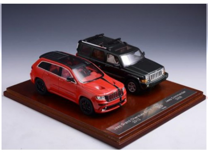 набор JEEP Commander 2011 Green / JEEP Grand Cherokee SRT8 F1 2012 Red