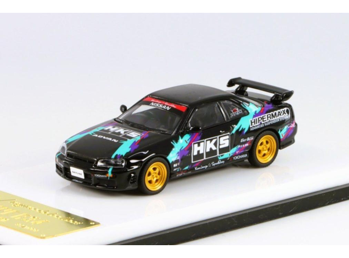 NISSAN Skyline GT-R R34 25gt Turbo HKS, black