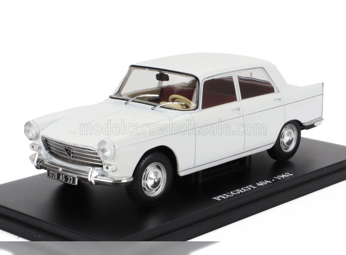 PEUGEOT 404 (1962) - Con Vetrina - With Showcase, White