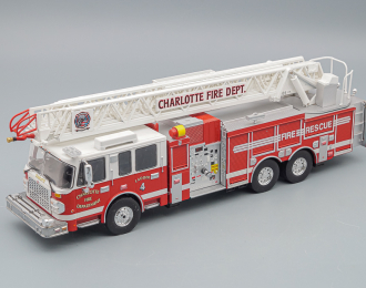 SMEAL Spartan Gladiator 105 RM Ladder "Charlotte Fire Department" (2014), red / white