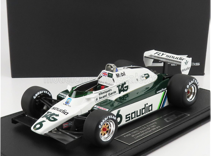 WILLIAMS F1 Fw08 N 6 Winner Swiss Gp Keke Rosberg 1982 World Champion, White Green