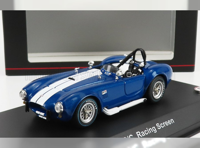 FORD Shelby Cobra 427/sc Spider Racing Screen (1965), Blue Met White