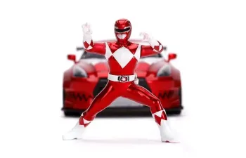 NISSAN Skyline GT-R R35 (2009) с фигуркой Red Ranger 