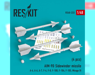 Ракета AIM-9D "Sidewinder" (4 штуки)