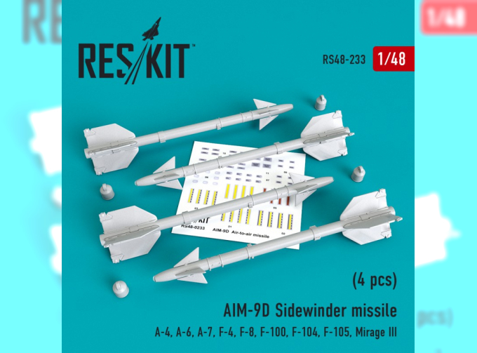 Ракета AIM-9D "Sidewinder" (4 штуки)