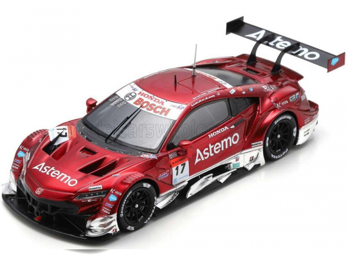 HONDA Nsx-gt Team Astemo Real Racing N17 Gt500 Class Super Gt (2022) K.Tsukakoshi - N.Matsushita, Red Met