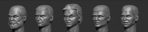 Головы (с волосами) №27