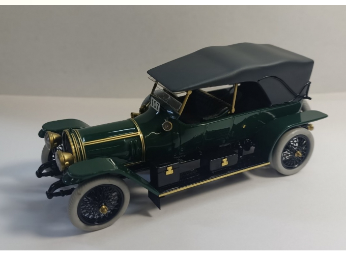 Delaunay-Belleville 45/50 CV Kellner дубль-фаэтон 1913 год. Ленинский, с табличкой под стеклом (тент поднят), темно-зеленый