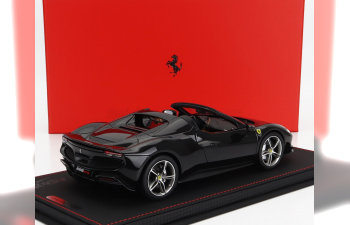 FERRARI 296 Gts Spider (2022) - Con Vetrina - With Showcase, Black