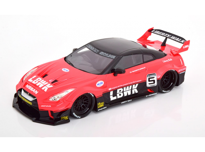 NISSAN 35 GT-RR Ver.1 LB Works GT, red black