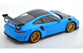 PORSCHE 911 (991 II) GT3 RS Weissach Package (2019), blue/carbon-grau