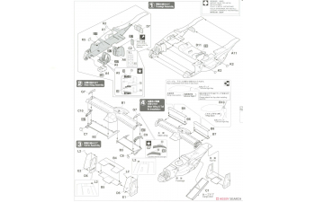 Сборная модель BOEING V-22a Osprey Kisarazu Special Airplane Military 2023