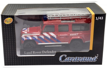 LAND ROVER Land Defender 110 Fire Engine (2004), Red White Blue