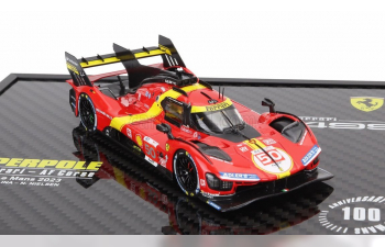 FERRARI Set 2x 499p 3.0l Turbo V6 Team Ferrari Af Corse №51 Winner 24h Le Mans (2023) Alessandro Pier Guidi - James Calado - Antonio Giovinazzi + №50 5th 24h Le Mans (pole Position) 2023 Antonio Fuoco - Miguel Molina - Nicklas Nielsen, Red Yellow Black