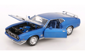 FORD Mustang Mach 1 (1971), blue metallic / silver