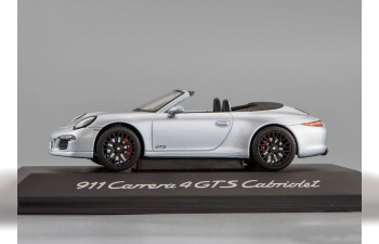 PORSCHE 991 Carrera Cabriolet GTS (2014), silver metallic