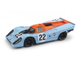 PORSCHE 917k 4.9l Team John Wyer Automotive Engineering Gulf №22 24h Le Mans (1970) David Hobbs - Mike Hailwood - 50th Anniversary Gulf Racing, Light Blue Orange