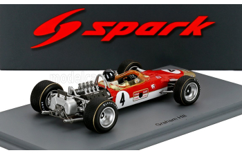 LOTUS F1 49 №4 Race Of Champions (1968) Graham Hill, Red Gold White