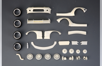 Конверсионный набор RB Mazda RX-7 Wide Body Kit для моделей Tamiya RX-7 Kit 24116 (Resin+PE+Metal parts +Decals)