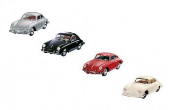 Набор моделей исторических автомобилей Porsche History Set Models 356 for Porsche