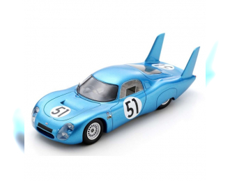PEUGEOT Cd Sp66 Team Automobiles Cd №51 24h Le Mans (1966) C.Laurent - J.C.Ogier, Light Blue Met